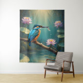 Elegante ijsvogel wandkleed (In situ)