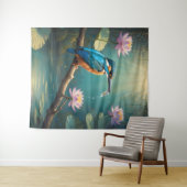 Elegante ijsvogel wandkleed (In Situ (horizontaal))