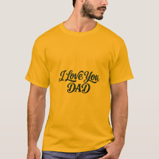 Elegante 'Ik hou van jou papa' typografie tekst me T-shirt