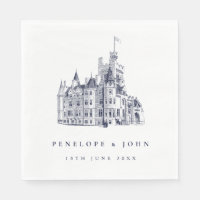 Elegante Illustratie van een Kasteel uit het Verle