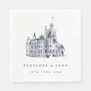 Elegante Illustratie van een Kasteel uit het Verle Servet