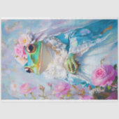 Elegante Illustratie van Kikkerbruid Decoupage Tissuepapier (Voorkant)