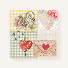 Elegante  illustraties plakboek textuur notitieboek