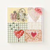 Elegante illustraties plakboek textuur notitieboek (Achterkant)