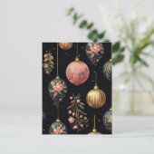 Elegante Illustration von Weihnachtsbaumkugeln  Briefkaart (Staand voorkant)