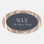 Elegante ILY sticker crème roos (Voorkant)
