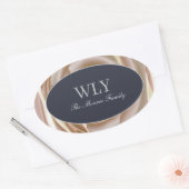 Elegante ILY sticker crème roos (Envelop)