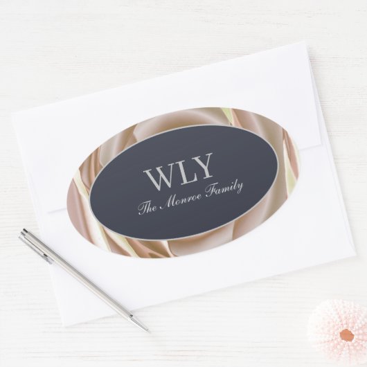 Elegante ILY Sticker Crème Roos (Envelop)