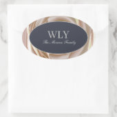 Elegante ILY sticker crème roos (Tas)