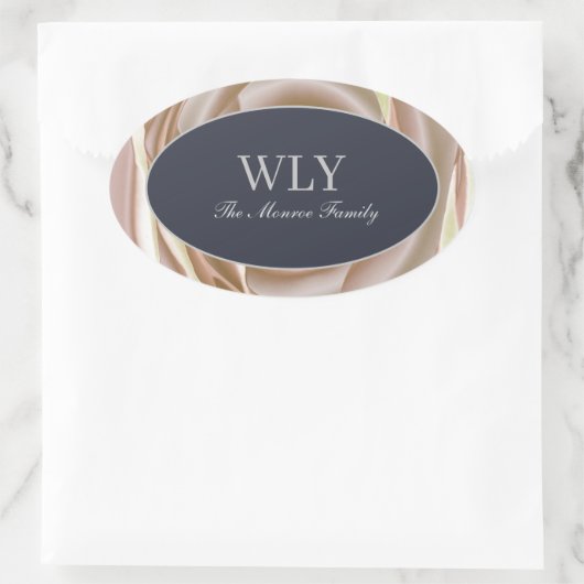 Elegante ILY Sticker Crème Roos (Tas)