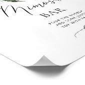 Elegante immergroene winter Mimosa bar Poster (Hoek)
