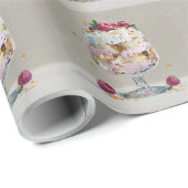 Elegante Impasto Frambozen Dessert Cadeaupapier (Rol Hoek)