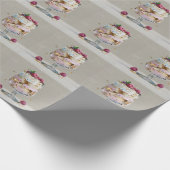 Elegante Impasto Frambozen Dessert Cadeaupapier (Hoek)