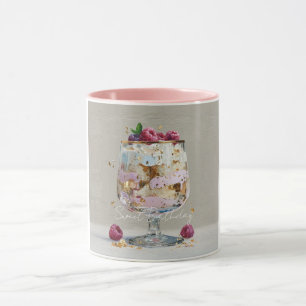Elegante Impasto Frambozen Dessert Sweet Verjaarda Mok