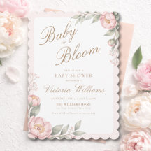 Elegante In Bloom Meisje Baby Shower