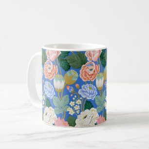 Elegante Indiase bloemenopeonpatroon koffiemok