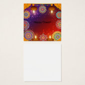 Elegante Indiase Diwali profielkaart Vierkante Visitekaartjes (Voorkant /achterkant)