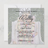 Elegante Indiase foto bruiloft Save The Date (Achterkant)
