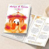 Elegante Indiase huwelijksprogramma Hindoe Ceremon