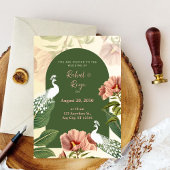 Elegante Indiase huwelijksuitnodiging Kaart