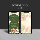 Elegante Indiase huwelijksuitnodiging Kaart