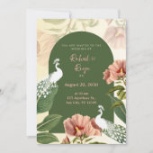 Elegante Indiase huwelijksuitnodiging Kaart (Voorkant)