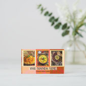 Elegante Indiase restaurant en catering QR-code Visitekaartje (Staand voorkant)