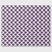 Elegante Indigo Blush Blauwe Bloemen Patroon Harte Cadeaupapier (Vlak)
