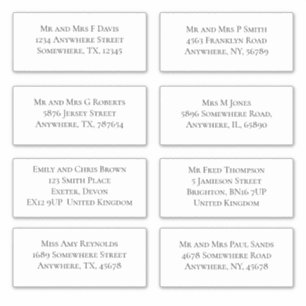 Elegante individuele gastnaam en -adres Verzending Sticker