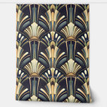 Elegante ingewikkelde art deco luxe goud behang<br><div class="desc">"Elegante ingewikkelde Art Deco Luxe gouden zolder & schil behang". Dit stuk combineert diepblauwe en groene tinten met ingewikkelde gouden details voor een sfeer die zowel als luxe is. De rijke kleuren en gouden accenten brengen die klassieke Art Deco-flair, waardoor het een gedurfde, elegante toevoeging is aan elke ruimte. Perfect...</div>