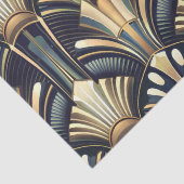 Elegante Ingewikkelde Art Deco Luxe Goud Tissuepapier (Detail)