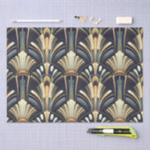 Elegante Ingewikkelde Art Deco Luxe Goud Tissuepapier (Craft)