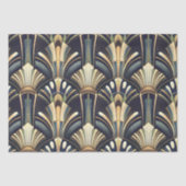 Elegante Ingewikkelde Art Deco Luxe Goud Tissuepapier (Voorkant)