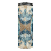 Elegante ingewikkelde witte paard hoofd mandala thermosbeker (Achterkant)