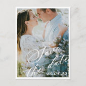 Elegante inimalistische bruiloft briefkaart (Voorkant)