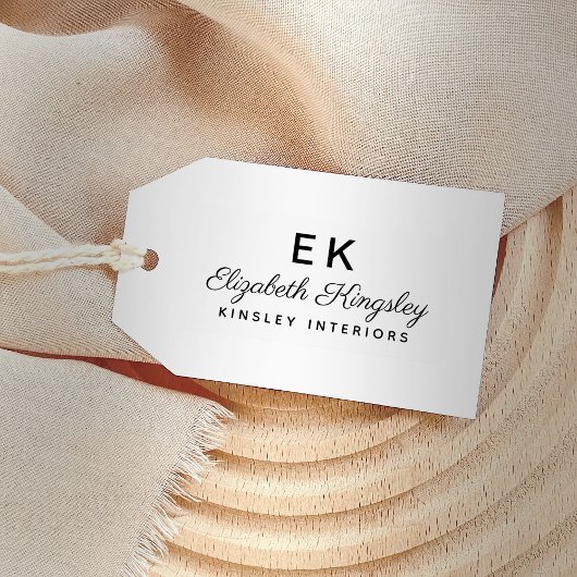 Elegante Initiaal Schrift Naam Monogram Zelfinktende Stempel