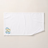Elegante Initiaalmonogram in Schrijfletters Bad Handdoek (Handdoek)