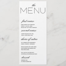 Elegante Initialen bruiloft menu