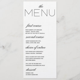 Elegante Initialen bruiloft menu