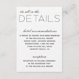 Elegante Initialen Details Kaart