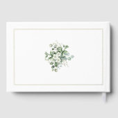 Elegante initialen en eucalyptus bruiloft folie gastenboek (Achterkant)