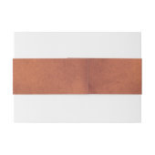 Elegante initialen gekleurde terracotta bruiloft uitnodigingen wikkel (Achterkant Voorbeeld)