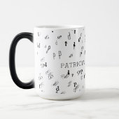 Elegante initialen & naam Typografie Magische Mok (Links)