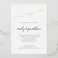 Elegante initiële schrift QR-code trouwdag echt