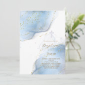 elegante inksplashes Doop Kaart (Staand voorkant)