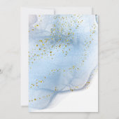 elegante inksplashes Doop Kaart (Achterkant)