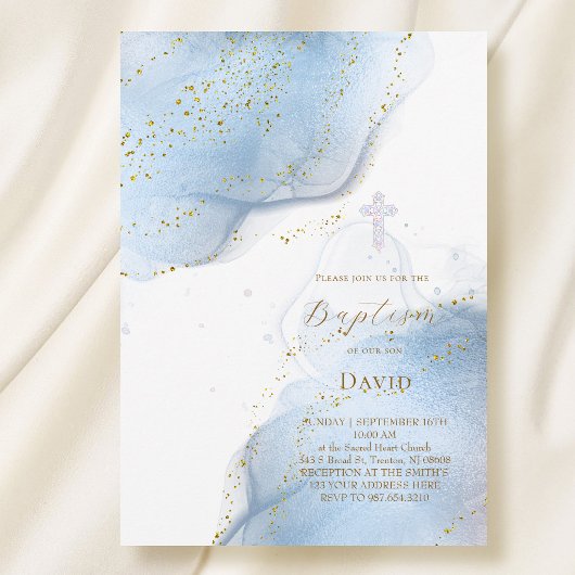 elegante inksplashes Doop Kaart