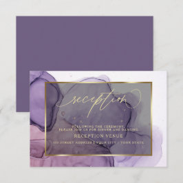 Elegante Inkt Roos Pruim  Ontvangst  Uitnodiging