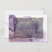 Elegante Inkt Roos Prunus  Ontvangst  Uitnodiging (Voorkant)