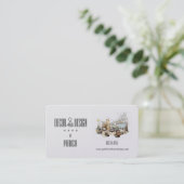 Elegante inrichting en ontwerp / interieurontwerp visitekaartje (Staand voorkant)